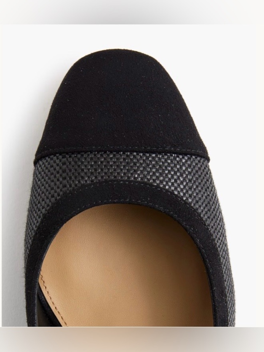 NEW J. Crew Woven Slingback Heels Black Raffia Multi 8 block heel CR274 $138 - Picture 3 of 10